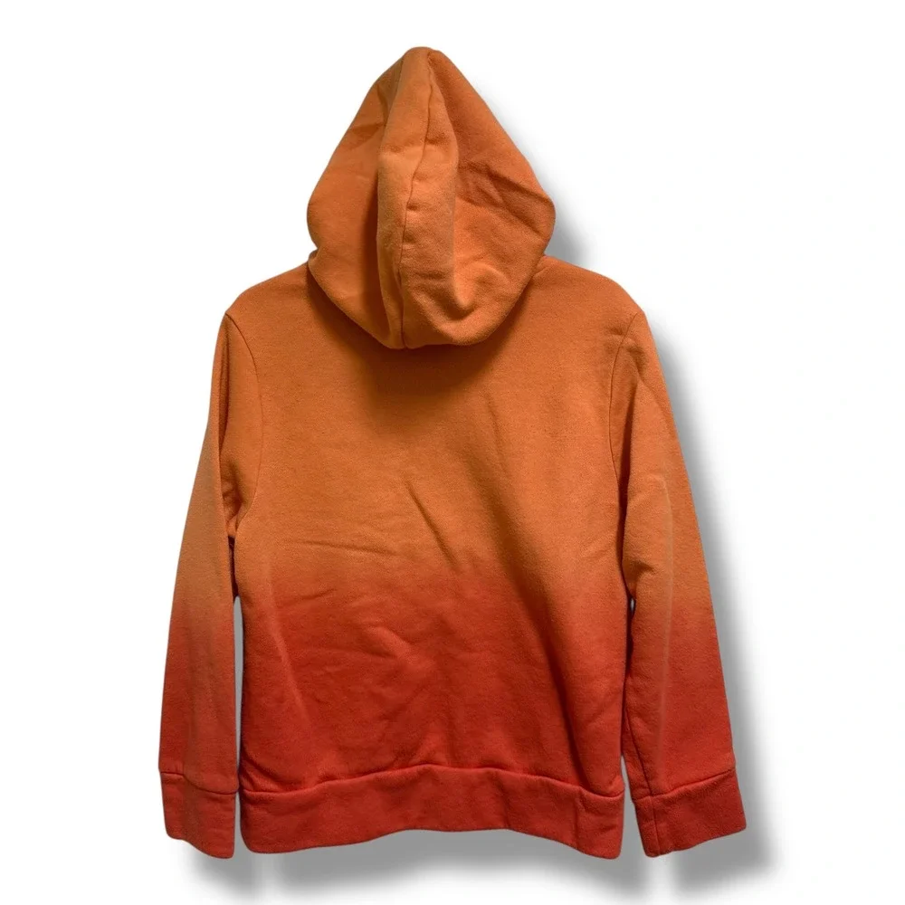 Old Navy Kids Orange Ombre Palm Tree Graphic Pullover Hoodie Tamarind S‎ 6-7